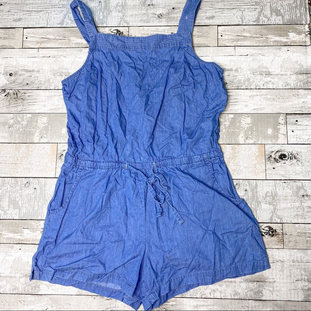 Old navy denim adjustable Shorts/tank romper